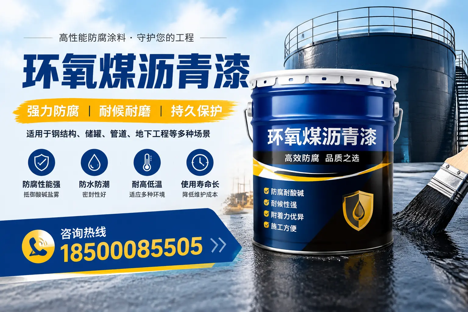 环氧煤沥青漆在工业中的应用,张家界企业的选择